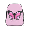 Pink Butterfly Cross School Backpack