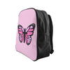 Pink Butterfly Cross School Backpack