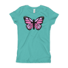 Pink Butterfly Girl's T-Shirt