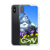 God is Greater than the Highs and Lows (Floral Mountain) iPhone Case