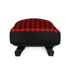 Red and Black Plaid Cross Backpack