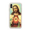 Jesus Sacred Heart (Blue Sky) iPhone Case