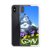 God is Greater than the Highs and Lows (Floral Mountain) iPhone Case