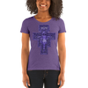 San Damiano Cross (Purple) Ladies' short sleeve t-shirt