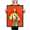 Jesus Pop Art Framed poster