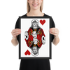 Jesus King of Hearts Framed Poster