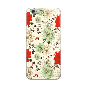Floral Cross iPhone Case