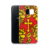 Slavic Flower Cross Royal Red Samsung Case