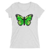 Green Butterfly Cross Ladies' short sleeve t-shirt