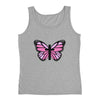 Pink Butterfly Cross Ladies' Tank