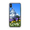 God is Greater than the Highs and Lows (Floral Mountain) iPhone Case