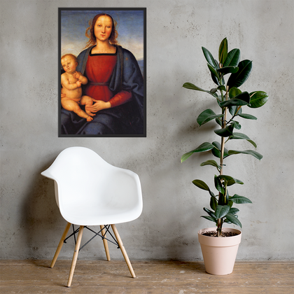 Perugino's  Madonna and Child Framed Poster