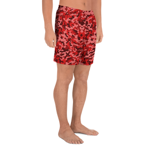 Red Christian Camouflage Long Shorts