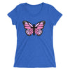 Pink Butterfly Cross Ladies' short sleeve t-shirt