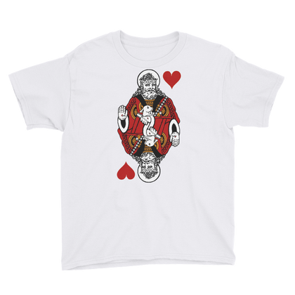 Jesus King of Hearts Boys T-Shirt