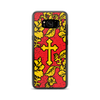 Slavic Flower Cross Royal Red Samsung Case