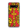 Slavic Flower Cross Royal Red Samsung Case