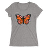 Orange Butterfly Cross Ladies' short sleeve t-shirt