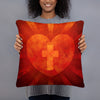 Christian Heart Pillow