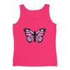 Pink Butterfly Cross Ladies' Tank