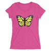 Yellow Butterfly Cross Ladies' short sleeve t-shirt