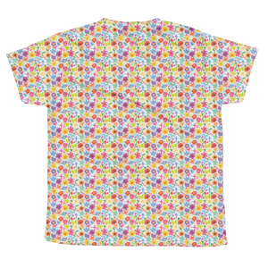 Fun Flowers and Cross Girl's T-shirt