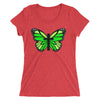 Green Butterfly Cross Ladies' short sleeve t-shirt