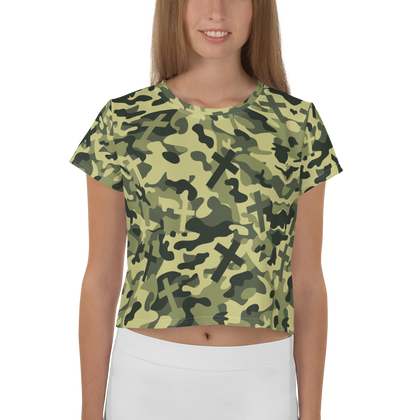 Christian Camouflage Crop Tee