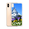 God is Greater than the Highs and Lows (Floral Mountain) iPhone Case