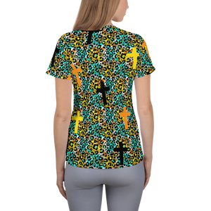 Animal Print Cross  Women's T-shirt