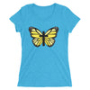 Yellow Butterfly Cross Ladies' short sleeve t-shirt