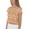 Apple Cross Ladies Crop Tee