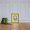 Lion of Nazareth Yellow Framed poster