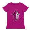 Jesus at night (Simplistic) Ladies' Scoopneck T-Shirt