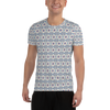 Blue Burst Cross Pattern T-shirt