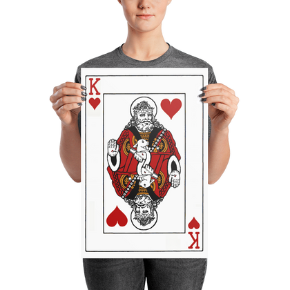 Jesus King of Hearts Poster