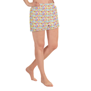 Fun Flowers and Cross Women's Short Shorts