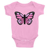 Pink Butterfly Cross Infant Bodysuit