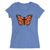 Orange Butterfly Cross Ladies' short sleeve t-shirt