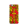 Slavic Flower Cross Royal Red iPhone Case