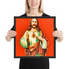 Jesus Pop Art Framed poster