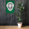 Lion of Nazareth Green Framed poster