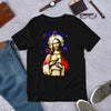 Jesus Flaming Heart Black Unisex T-Shirt