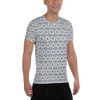 Blue Burst Cross Pattern T-shirt