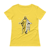 Jesus at night (Simplistic) Ladies' Scoopneck T-Shirt