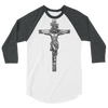 Crucifixion Line Art 3/4 Sleeve Shirt