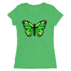 Green Butterfly Cross Ladies' short sleeve t-shirt