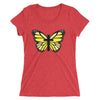 Yellow Butterfly Cross Ladies' short sleeve t-shirt