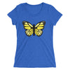 Yellow Butterfly Cross Ladies' short sleeve t-shirt