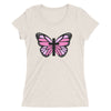 Pink Butterfly Cross Ladies' short sleeve t-shirt